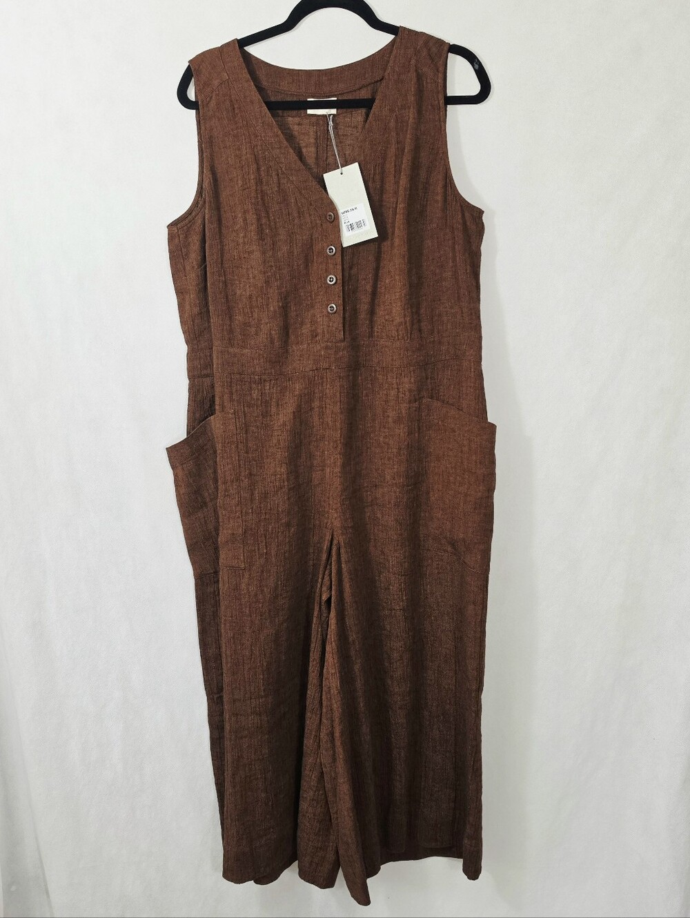 Poetry Linen Wide Leg Jumpsuit - Picture 2 of 4
